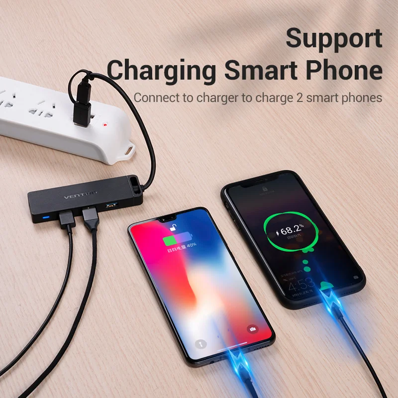 

Vention USB C HUB 3.1 Type C to USB 3.0 Adapter Multi USB with Micro USB Charging Port for MacBook Huawei OTG Type C HUB 3.0 USB