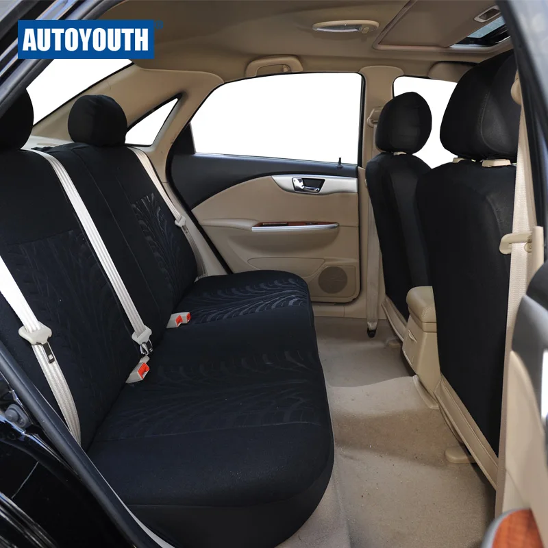 Чехлы Для Автомобильных Сидений AUTOYOUTH Универсальный Цвет Чёрный 9 Шт. Набор 100%