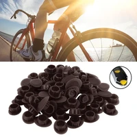 100pcsbottle mtb road bike tire pad steel ring hole plug blackredblue abs plastic bicycle rim wheel plug bicycle spare parts