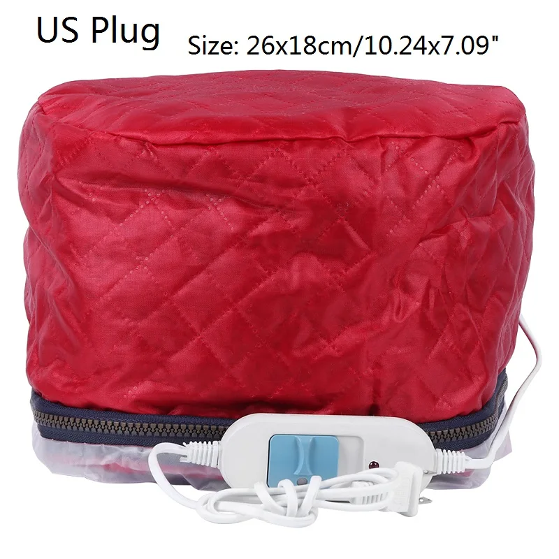F US Plug 3 режима, Регулируемая Кепка для Пароварки, фены, электрическая Кепка для подогрева волос, шапка для салона, Домашнее использование, сделай сам, для волос, спа, питательные Инструменты для укладки - Цвет: F US Plug