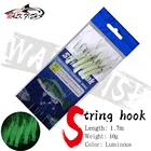 WALK FISH мягкие Светящиеся креветки, новинка, 5 шт.компл., приманка для рыбной ловли, искусственная приманка, 6 размеров