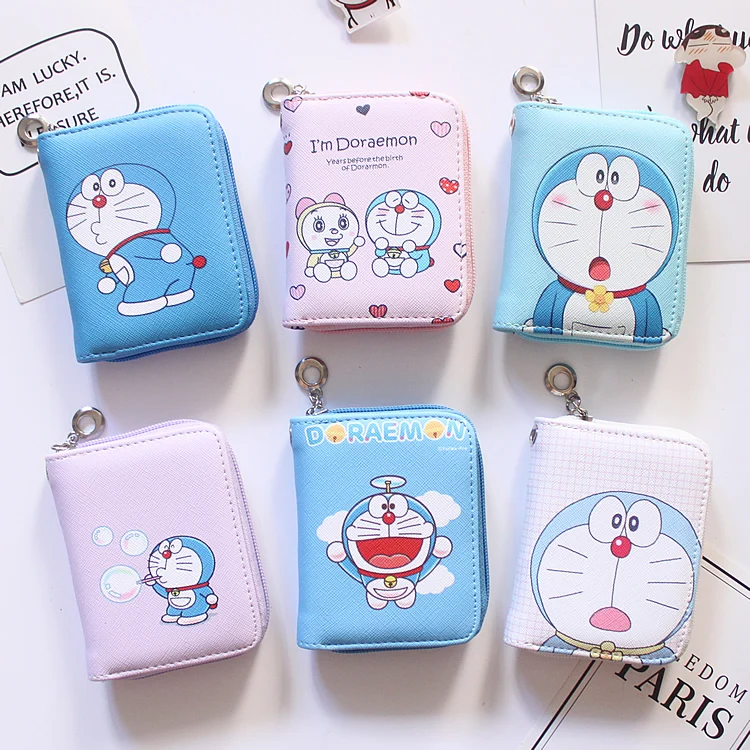 Doraemon женские модные мини-кошельки с принтом кошелек вместительный клатч из