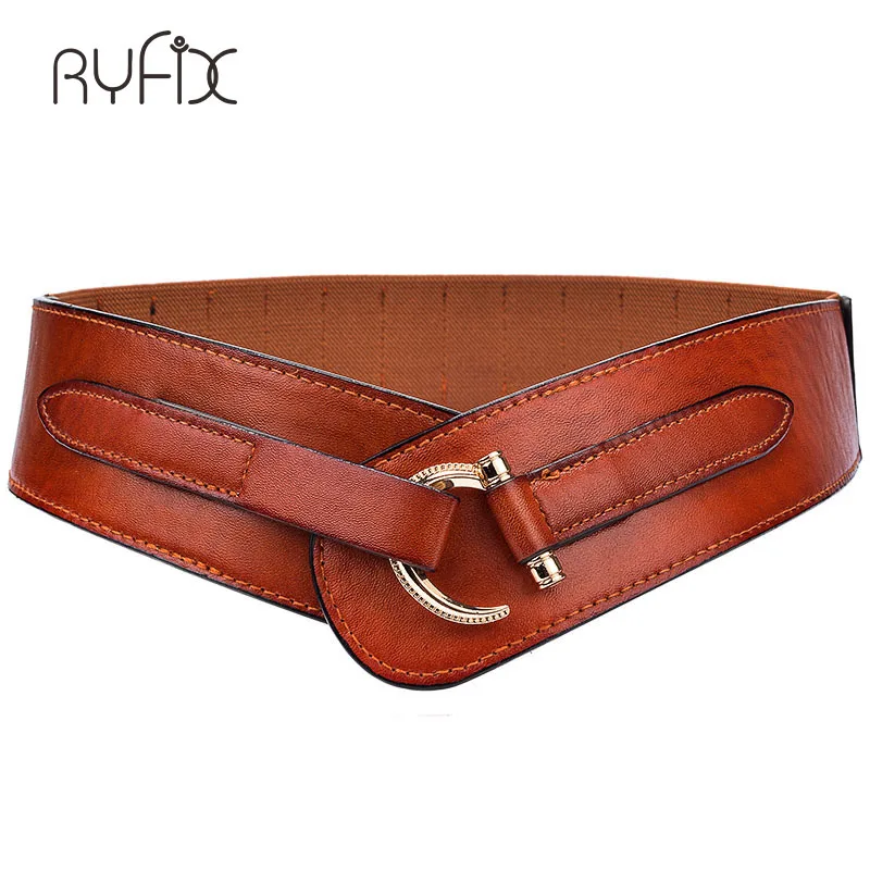 Женский простой пуховик с широким поясом и украшением в виде кольца для женщин