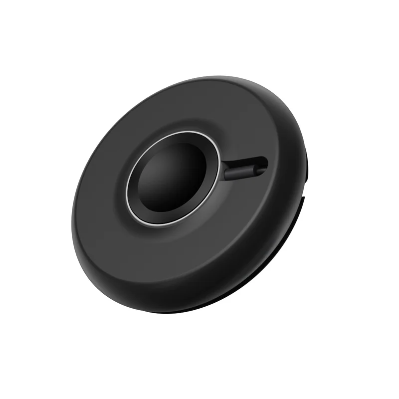 Baseus круглое Беспроводное зарядное устройство для iPhone Watch 4 3 2 1 QI Беспроводное зарядное устройство для Apple Watch Беспроводная зарядка с 1 Измерительный usb-кабель - Цвет: Black