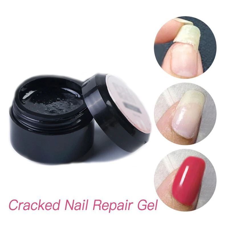 Волоконно-треснутый гель для ремонта ногтей наращивание УФ-гель лак сломанный