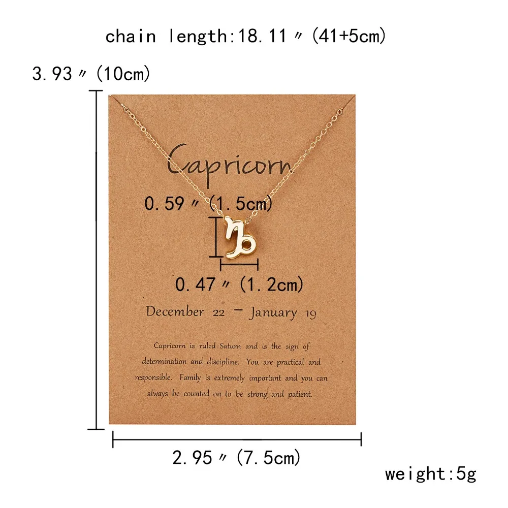 Belleper 12 Созвездие Знак зодиака ожерелье для женщин серебряные ювелирные изделия Leo Libra Aries кулон ожерелье Астрология