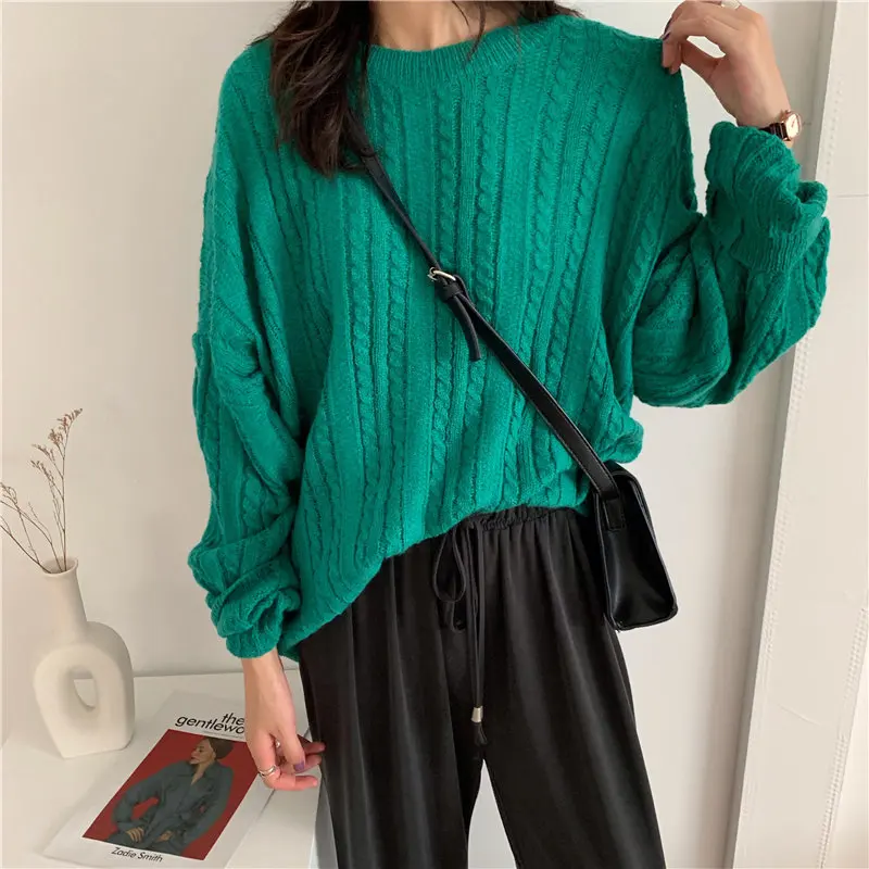 Alien Kitty 2019 зимние свободные витые пуловеры студенческие элегантные милые вязаные