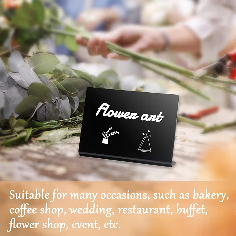 

15 Pcs Acrylic Mini Chalkboard Sign For Food 4 X 3 Inch Small Chalkboard Sign Tabletop Chalkboard Signs Blackboard