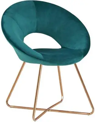 

New fashionable style metal frame sponge velvet dining chair light lounge furniture for dining room 100% satisfaction