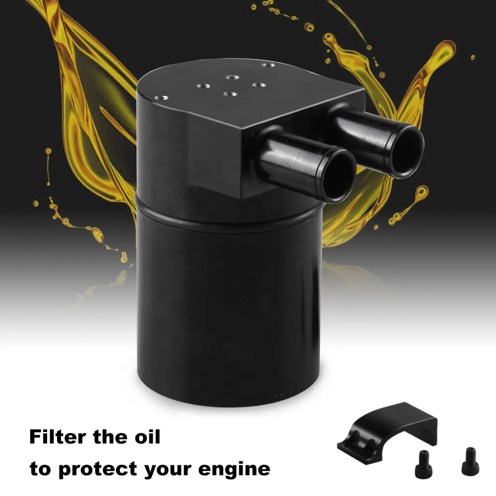 Маслоуловитель БАК резервуар 350 мл CNC высокопроизводительный Черный алюминиевый