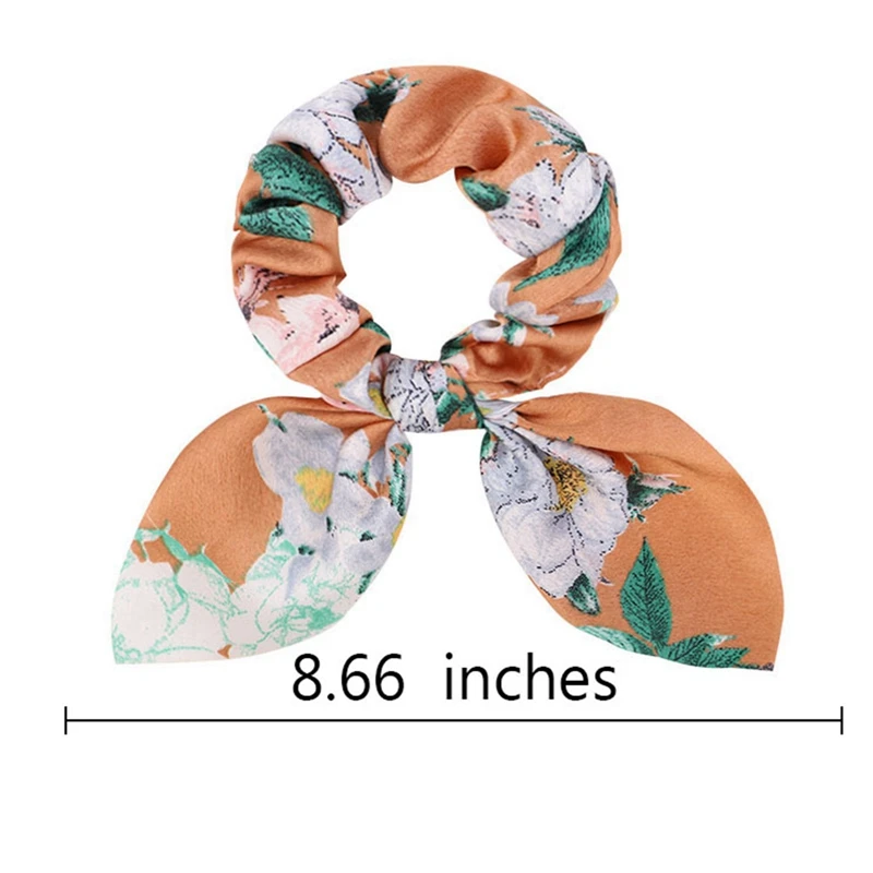 

New Leopard Bowknot Elastic Hair Bands For Women Girls Solid Color Scrunchies Headband Hair Ties Ponytail Holder Hair Accessorie