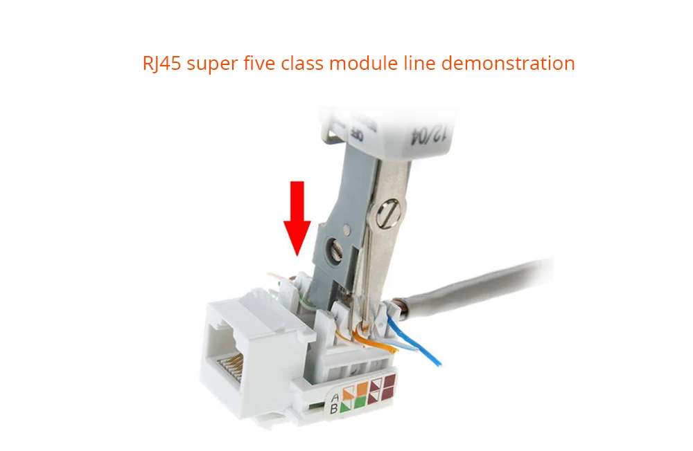 TISHRIC Черный инструмент для кроны RJ45 щипцы Lsa-plus телекоммуникационный телефонный провод кабель RJ11Punch вниз Сети Обжимные Инструменты Комплект для зачистки