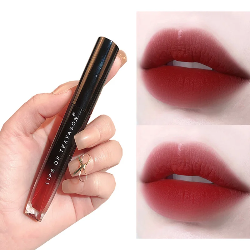 

12 Colors Velvet Matte Lip Glaze Long-lasting Waterproof Non-stick Cup Beauty Lip Gloss Easy To Wear Whiten Lip Mud Cosmetic
