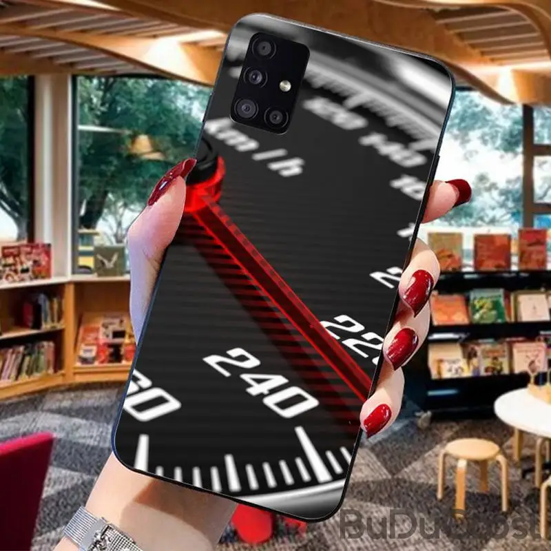 Крутой автомобильный чехол со спидометром для телефона Samsung A10 20 30 40 50 70 10S 20S 2 Core C8