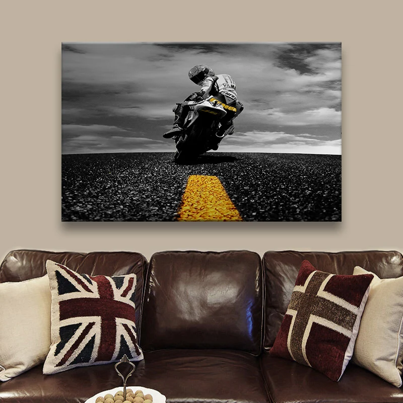 

Valentino Rossi's Poster Motorcycle Home Decor Canvas Painting Wall Art Picture Print Living Room Wall Decor Cuadros