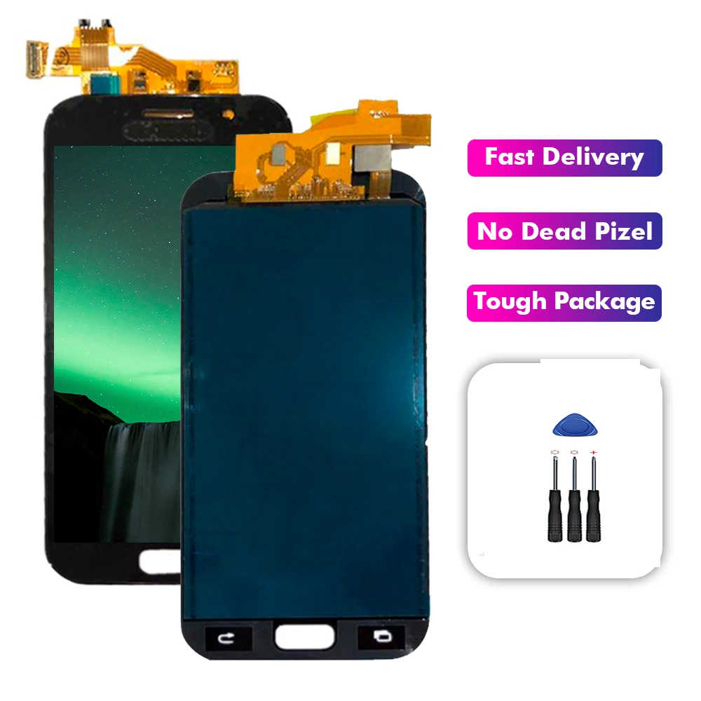 AAAA + для Samsung Galaxy A5 2017 A520 A520F SM 2015 A500 2016 A510 ЖК Дисплей Сенсорный экран в сборе| |