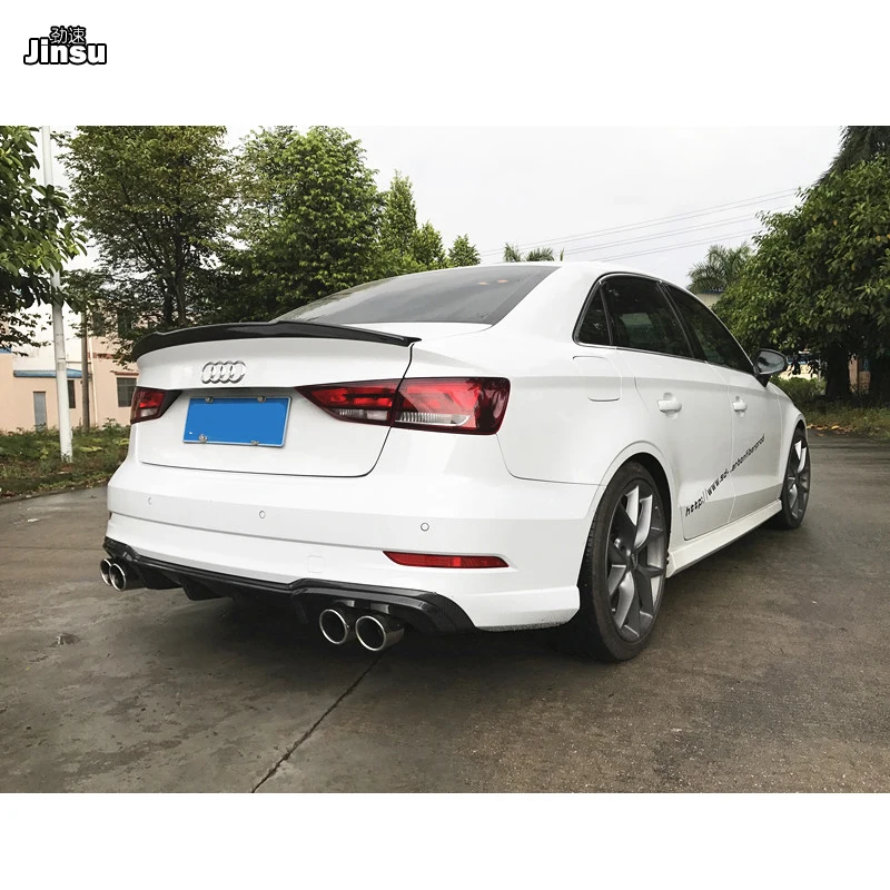 Спойлер для заднего бампера автомобиля спойлер Audi A3 sedan limousine sport Bumper 2017 2018 2019 S3 8V