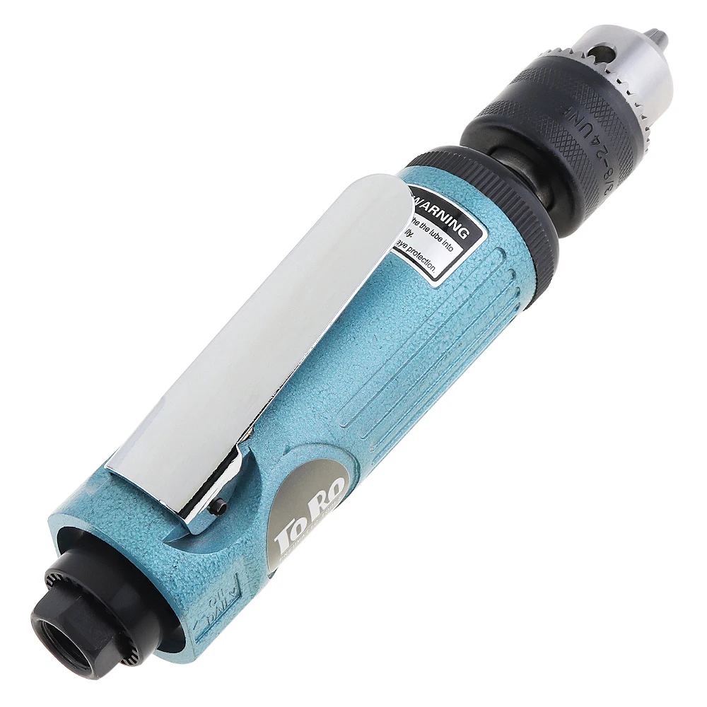 

TORO TR-5200 22000RPM High Speed Straight Pneumatic Drill Machine with 1.5-10mm Chuck Wrench for Hole Drilling Grinding