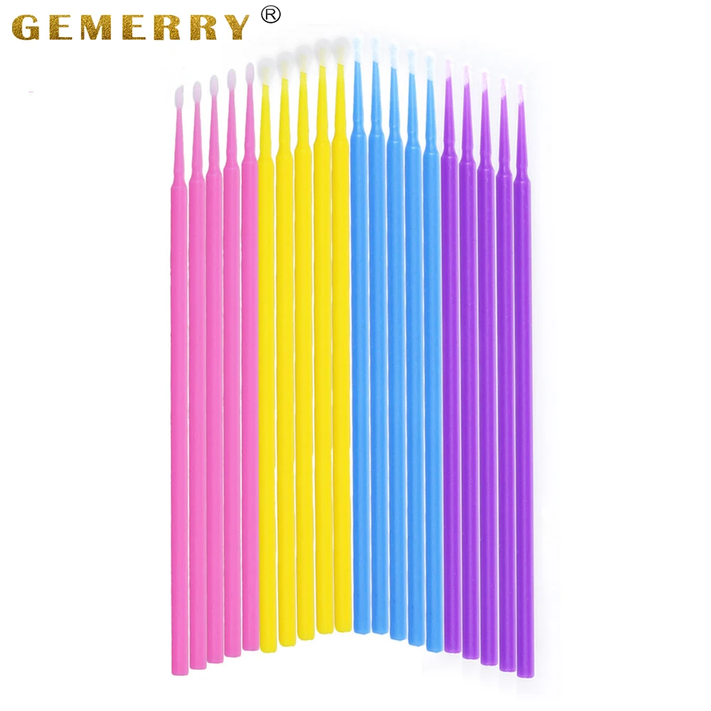 Микро кисти для наращивания ресниц одноразовый клей кисть удаления туши