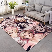 marilyn monroe carpets soft flannel 3d printed rugs mat rugs anti slip large rug carpet home decoration style 1