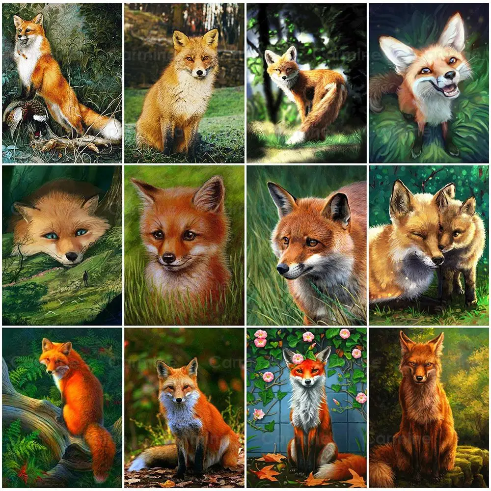 

Алмазная мозаика Little Fox Стразы, вышивка крестиком, полная выкладка, квадратная вышивка, животное «сделай сам», для декора