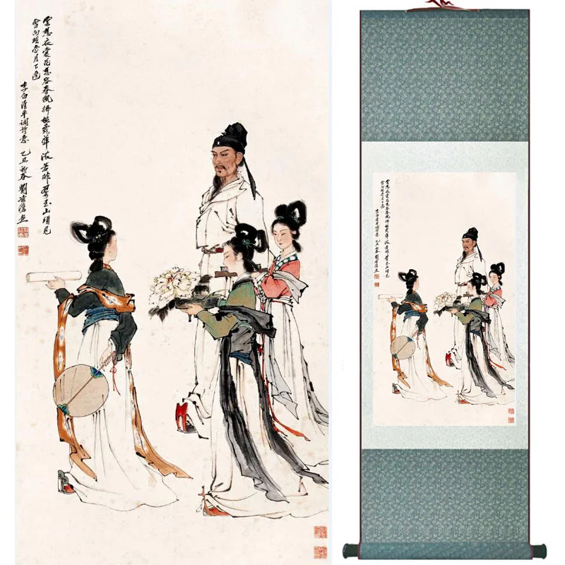 

Traditional Chinese art painting Silk scroll painting Chinese wash paintingPrinted painting LTW2017120517