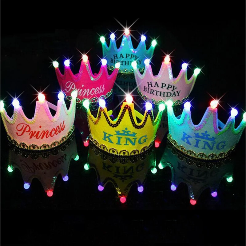 

Fashion Kids Birthday Party Beautiful Hat Crown Hat King Princess Party Cake Decoration Photo Props For Children Party Hat