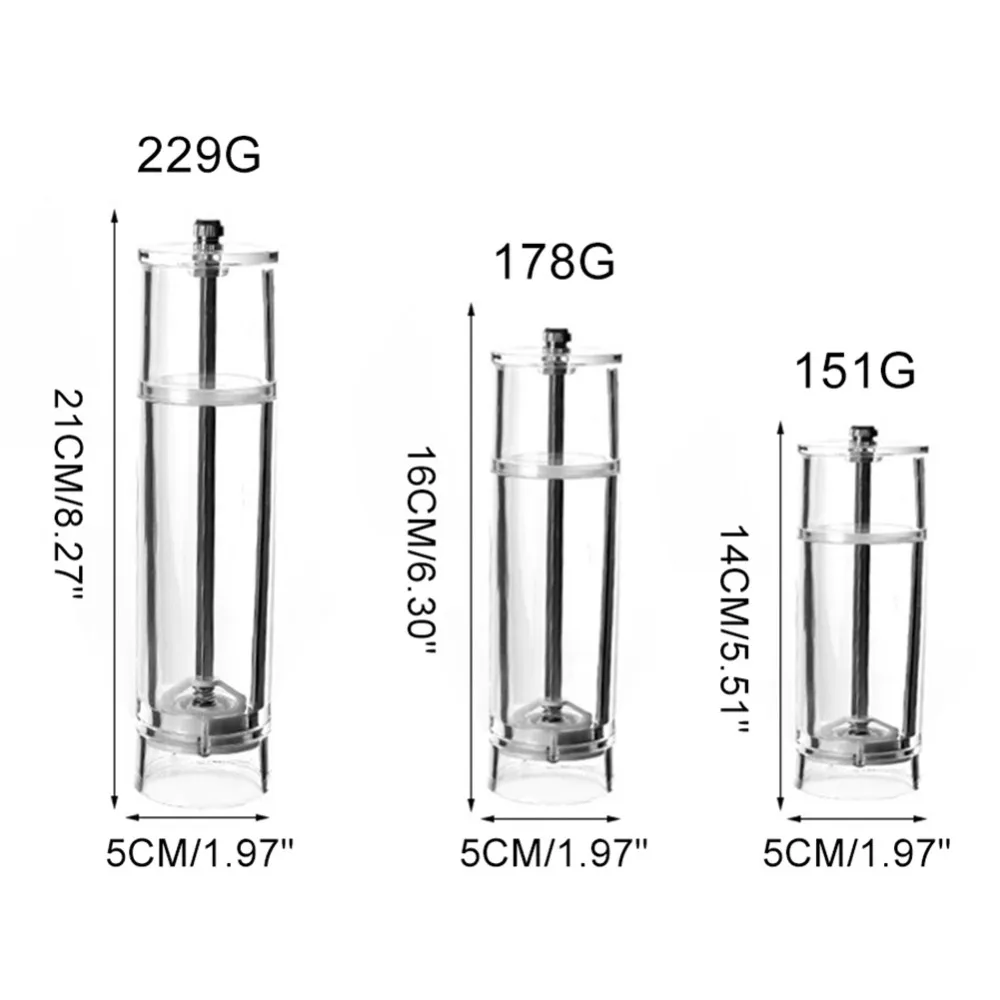 1 шт. прозрачный акриловый гранулятор из нержавеющей стали для перца перец