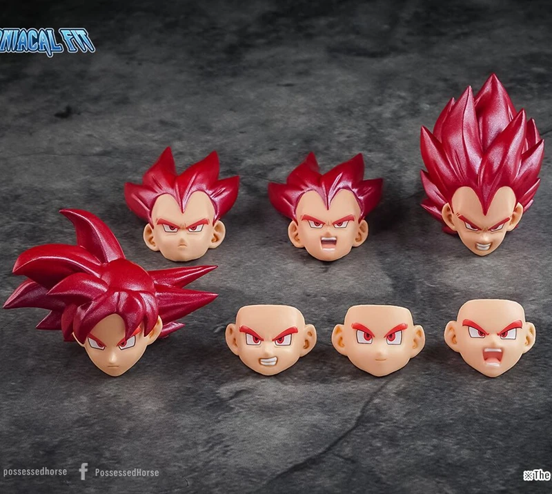 Набор головных уборов Demoniacal для SSG SHF Goku & Vegeta Dragon Ball Z фигурки куклы