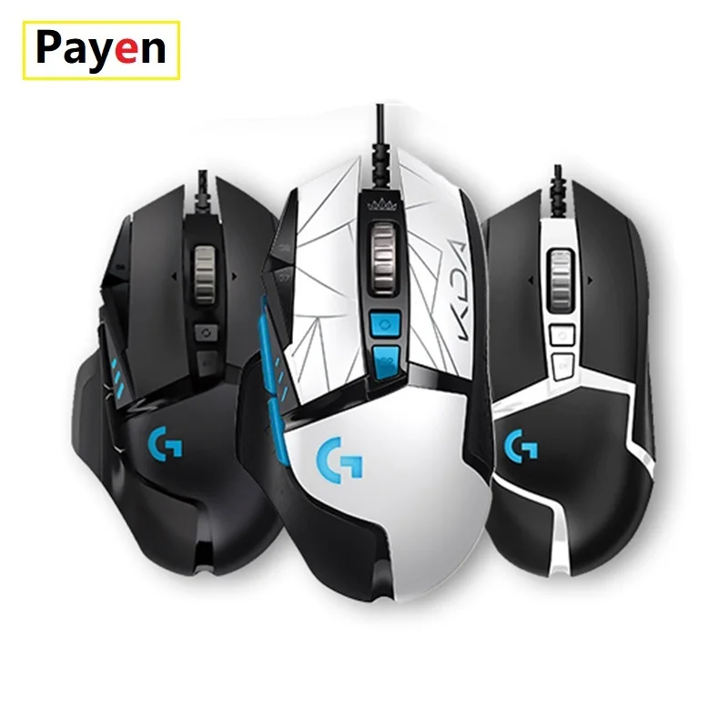 Оригинальная игровая мышь Logitech G502 HERO KDA LIGHTSYNC RGB USB Проводная 25600 DPI регулируемая