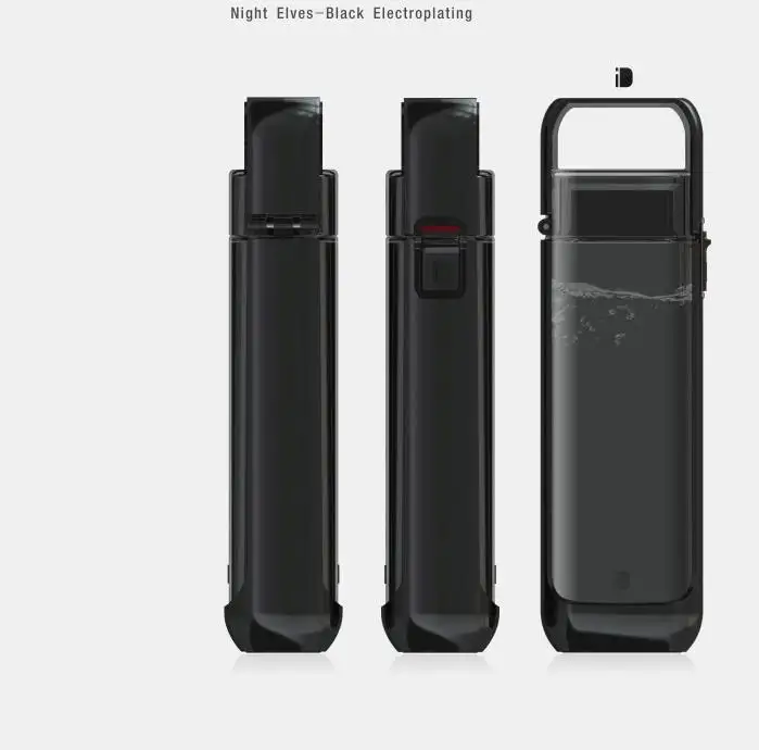 Xiaomi Мужская MS портативная кружка с одной рукой, 350 мл, чашка для воды, бизнес, Повседневный, Спортивный, для здоровья, ручная чашка с ручкой - Цвет: Черный