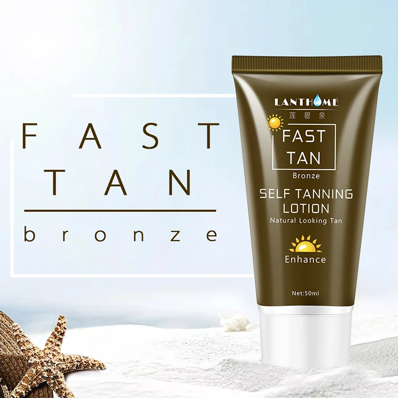Self Tanning Lotion Bronzer Face Body Solarium Cream Fast Tan Nourishes Moisturizes Skin 50ml |