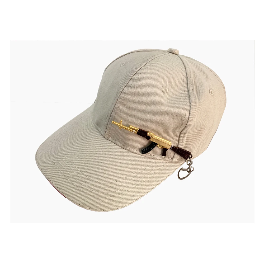 

GBCNYIER Hip Hop Cool Unisex Baseball Cap Gun Model Fashion Dance Show Hat Metal