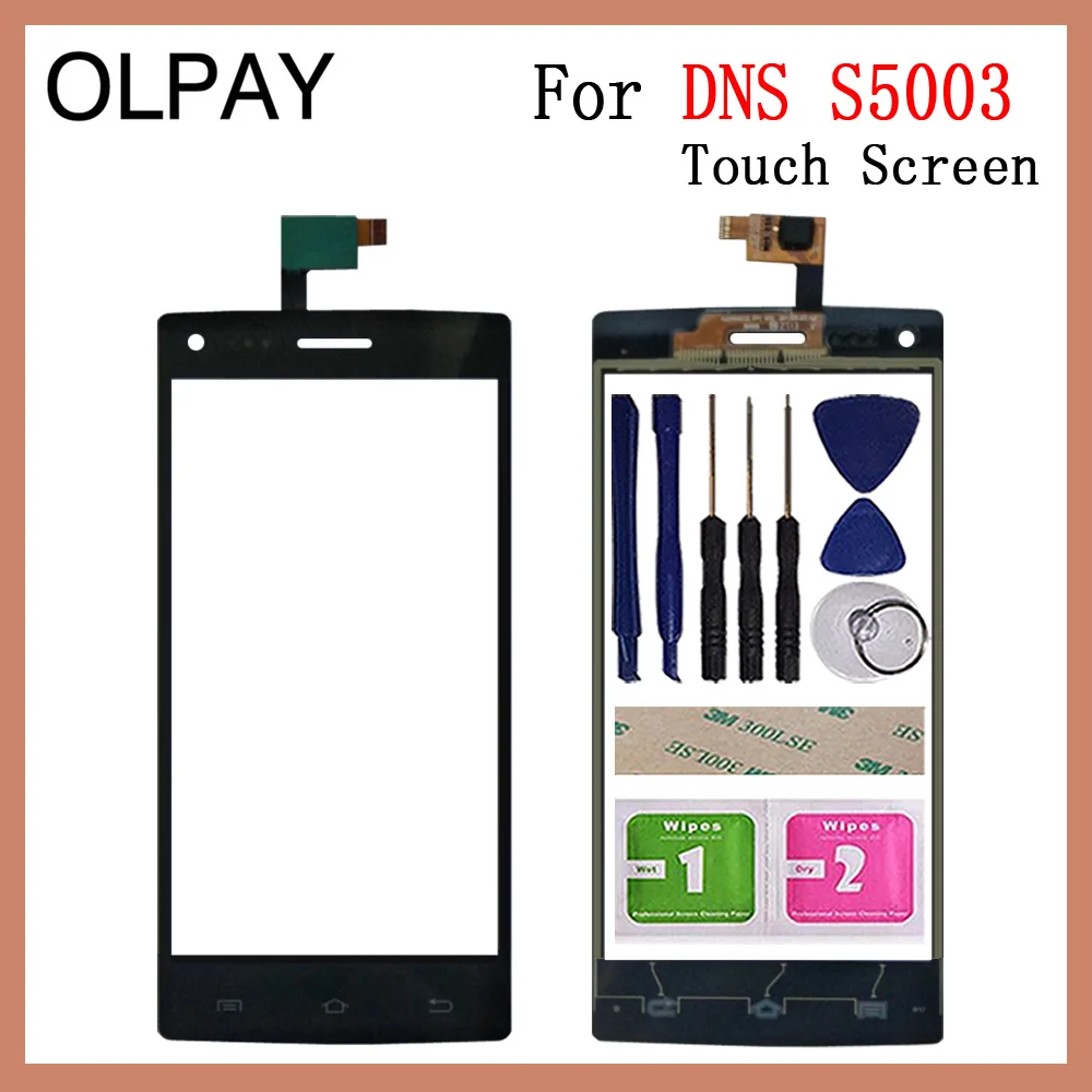 OLPAY 5," мобильный сенсорный экран для телефона для DNS S5003 сенсорный экран стекло дигитайзер панель объектив сенсор инструменты Бесплатный клей и салфетки