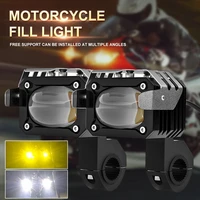 2pcs motorcycle led spotlights motorcycles auxiliary light bulb motorcycle projector driving lamp car accessories