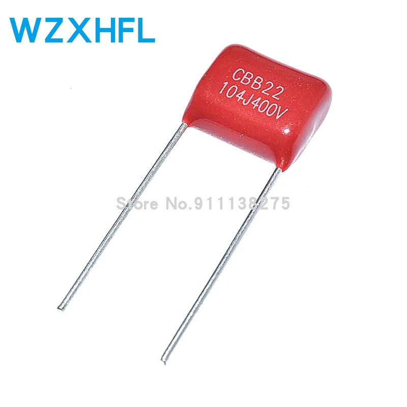 

10PCS 400V104J Pitch 10mm 0.1UF 100NF 400V 104 CBB Polypropylene film capacitor