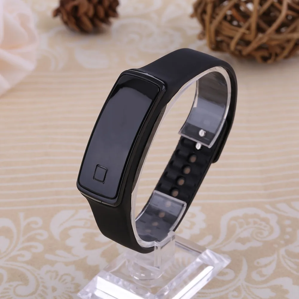 

Super Lightweight LED Design Sport Running Digital Bracelet Soft Silicone Smart Digital Wristaband White/Black/Red New