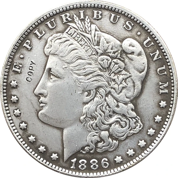 

1886 сша Морган долларовые монеты КОПИЯ