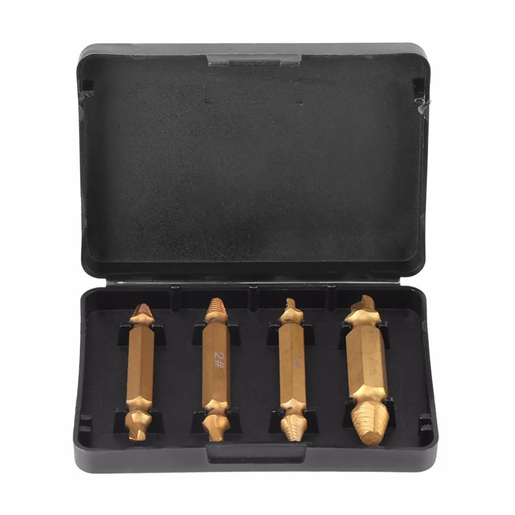 4 шт. титановые Сломанные Болты поврежденные винтовые экстракторы сверла легко