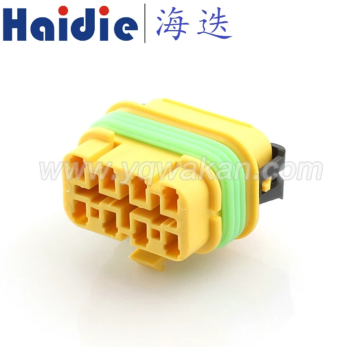 

Free shipping 2sets 8pin delphi auto plastic housing plug electric wiring harness cable waterproof connector