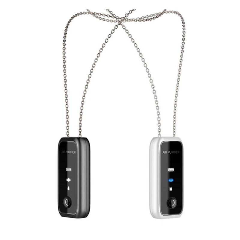 

Personal Wearable Air Purifier Necklace Mini Portable Air Freshener Ionizer Negative Ion Generator Remove PM2.5