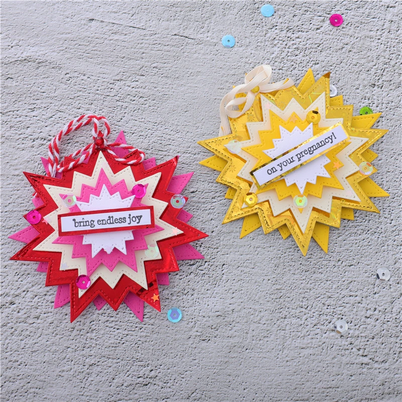 DiyArts геометрический Плашки для резки металла умереть скрапбукинга декоративная