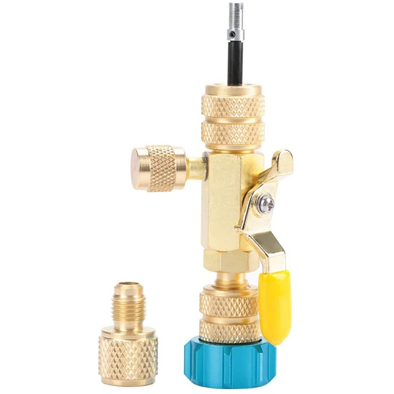 

New Valve Core Remover Installer, Dual Remover Installer Tool Removal And Installation Made Of Brass Made Into Valve Body
