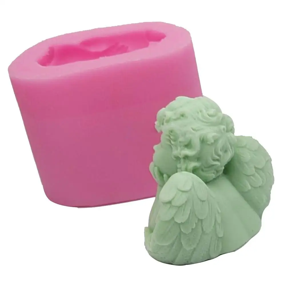 Большой 3D Ангел мыло ручной работы формы силиконовые Форма для шоколада Сделай