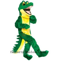 green crocodile mascots costumes plush alligator fursuit cosplay suit adults stage performance clothes for birthday party