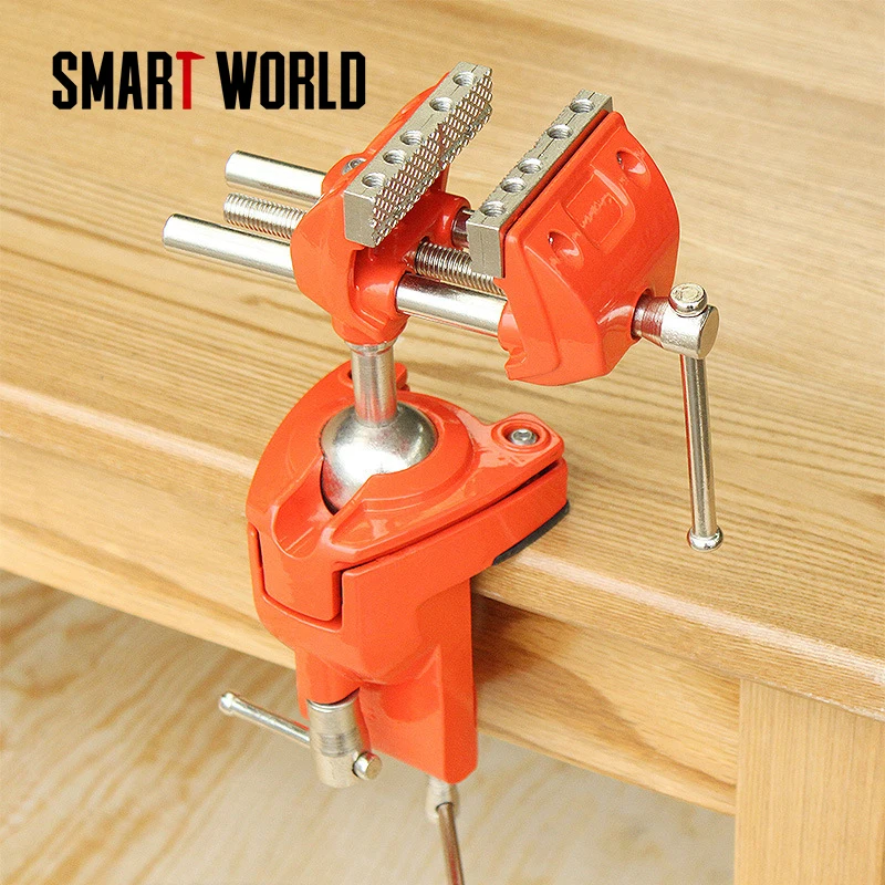 

Tabletop Hand Tools Swivel Table Bench Vise Rotates 360 Degree Rotating Universal Units Clamp Vice Heavy Duty Multifunction