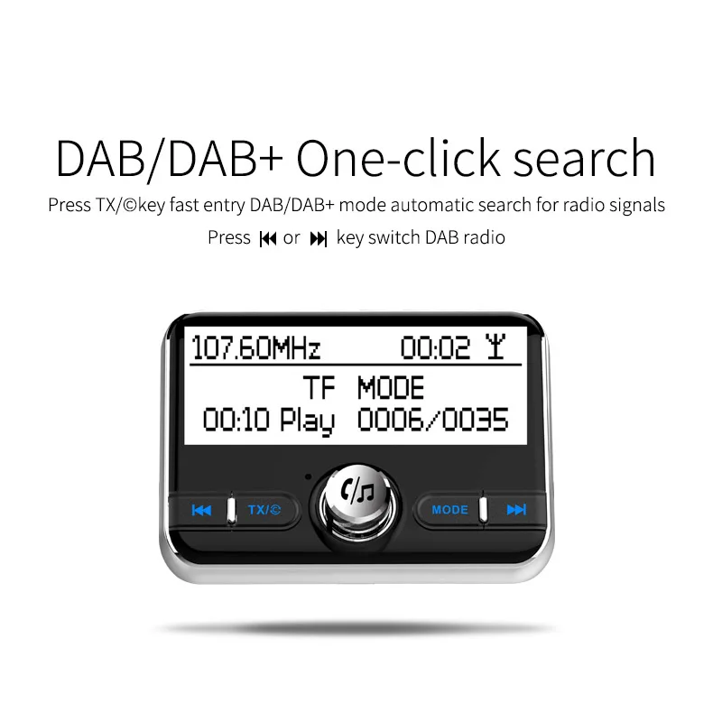 Автомобильный DAB + цифровой радиоприемник Jilang с FM-передатчиком AUX Bluetooth комплект