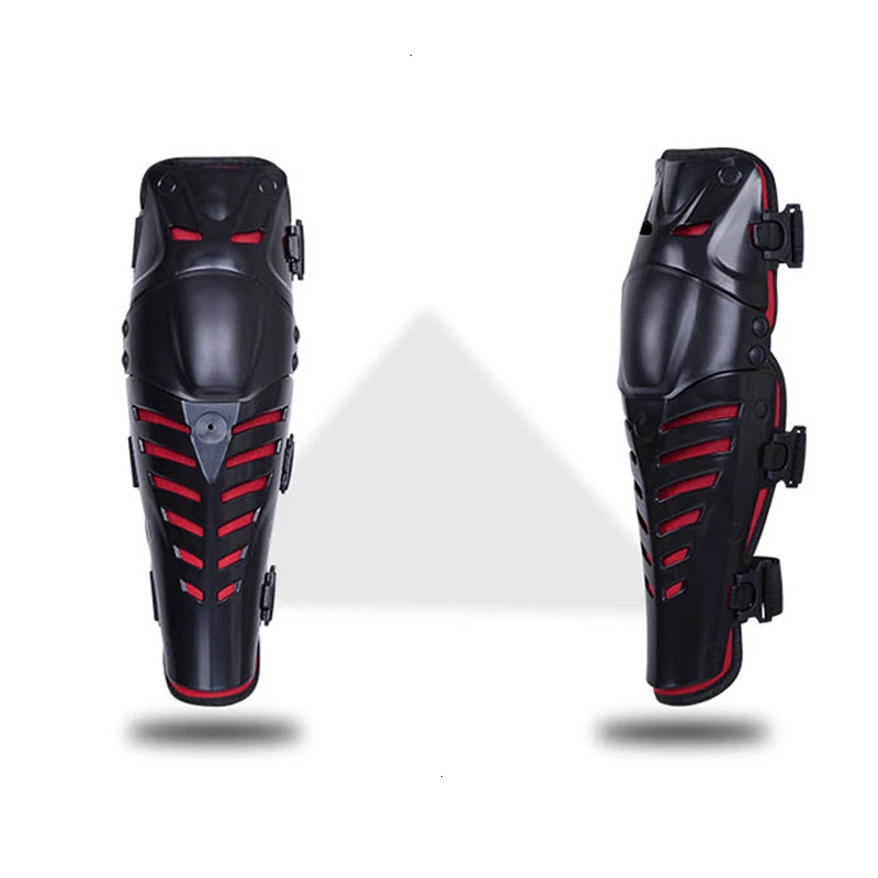 2Pcs Red Kneepad Профессиональный мотоциклетный бронежилет Мужской полный корпус мотокросса мотоциклетная куртка для верховой езды мотоциклетная Защита черный водонепроницаемый - Цвет: 2Pcs Red Kneepad