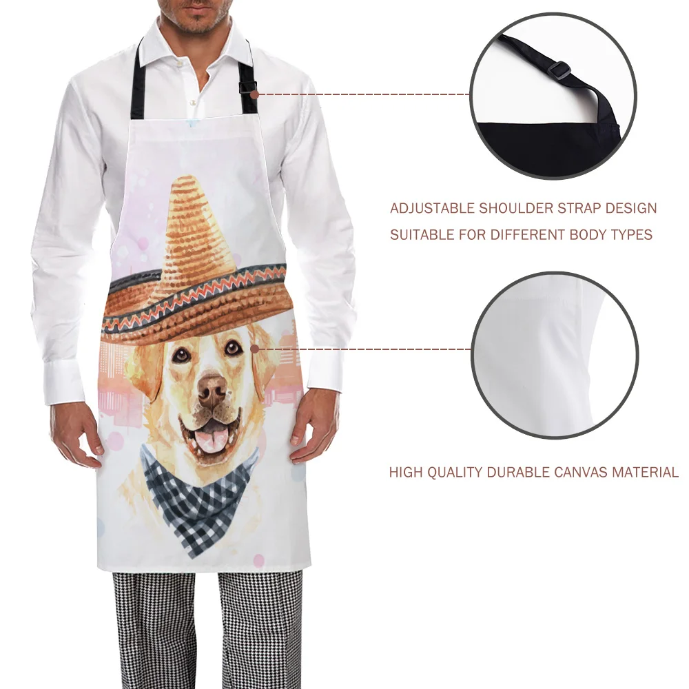 Смешной фартук Ванкувер город здание Собака Золотой ретривер Кухонные фартуки