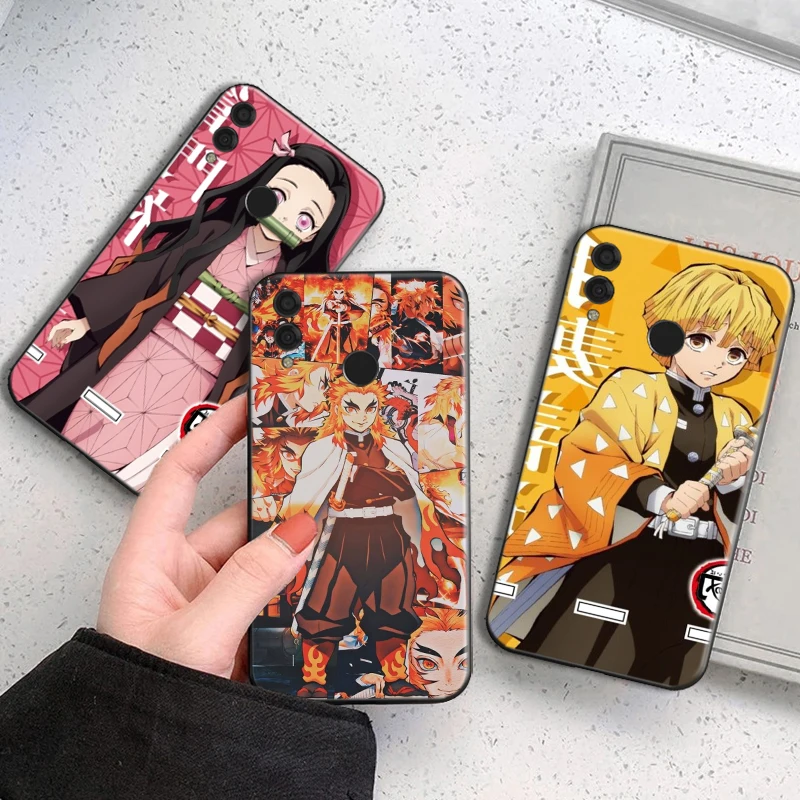 

Demon Slayer Anime Phone Case For Huawei Honor 7X 8X 8C 9 V9 9X 9XLite 9Lite 9Lite 10 V10 Kamado Nezuko Tomioka Giyuu Soft TPU